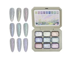 Angelo gradiente - 9 colori - Set polacco - Gel artistico per, strumenti per pittura fai da te, kit per manicure creativo, per l'arte di nozze per donne, casa, salone, principianti