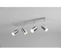 ANGELO H2O BARRA 4 SPOTS ORIENTABILI CROMO IP44 L.52CM 4 LUCI ATTACCO GU10