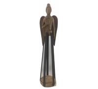 Angelo in legno e ferro decorazione statua arredo sala salotto statuetta arte