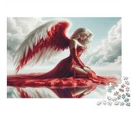 Angelo in rosso Puzzles 1000 Pezzi Carta riciclata per adulti Puzzle per adulti Impossibile difficile stimolante Attività divertente per casa 70x50cm/1000pcs