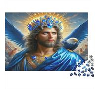 Angelo Maschile con Ali Blu Puzzle 1000 Pezzi Carta per Adulti Aura Mistica Gioco di Puzzle 1000 Pezzi Relax Decorazione Regalo 38x26cm/1000pcs