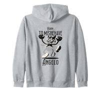Angelo - Nome da Ragazzo con Un diavoletto Carino Felpa con Cappuccio