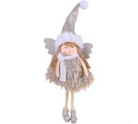 Angelo ornamentale in tessuto leggero, 21 cm, con accento dell'albero | Materiale in tessuto morbido, consistenza delicata, struttura robusta, riutilizzabile stagione dopo stagione