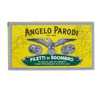ANGELO PARODI - Filetti di Sgombro, 12 Confezioni da 150g | In Olio di Semi di Girasole e Olio Extravergine di Oliva, Ricchi di Omega 3, Pesce Azzurro Selvaggio, Confezionati a Mano