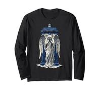 Angelo piangente con scatola blu della polizia 1 - Fan Fun Maglia a Manica