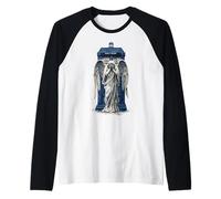 Angelo piangente con scatola blu della polizia 1 - Fan Fun Maglia con Maniche Raglan