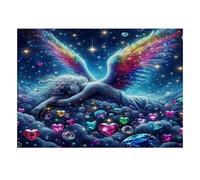 Angelo pietra preziosa cuore 1000pcs Mini puzzle per adulti difficile | 70 x 50 cm Cartone Decorazione Soggiorno Struttura Durevole Regalo Compleanno Sollievo Da Stress