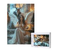 Angelo Puzzle 300 Pezzi,Puzzle Paesaggio Pattern Design con Confezione Regalo,Fai da te Puzzles in Legno,Dimensione Di 40x28cm,Regalo Adulti Lntrattenimento Creativo,Collection Regali Decor,p1092t