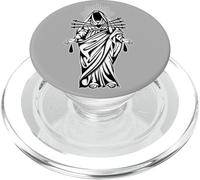 Angelo Santo Cuore Immacolato Lavoro Nero PopSockets PopGrip per MagSafe