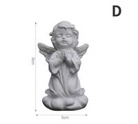 Angelo Statua Statuina Piccolo da Collezione Scultura Resina Ornamento Interni