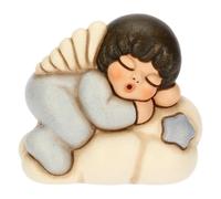 THUN - Angelo azzurro su nuvola - ceramica - Collezione Bomboniera - 5.1 x 5.1 x 7.4 cm