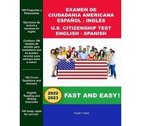 Angelo Tropea Examen de Ciudadania Americana Espanol y Ingles (Tascabile)