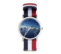 Angels Air Show Flying - Orologio da polso al quarzo personalizzato con numeri arabi, cinturino regolabile per uomo e donna