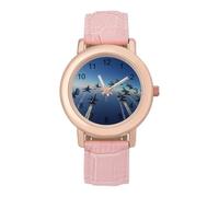 Angels Air Show Flying - Orologio da polso da donna, con cinturino morbido, regalo per compleanni, San Valentino