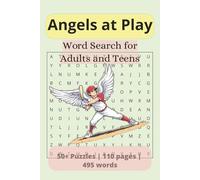 Angels at Play: Word Search Puzzle | Easy to Read | Angels playing in the outfield