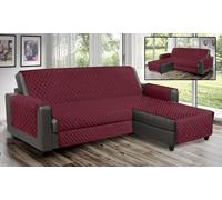 Angel's Collection Copridivano con Penisola Destra e Sinistra Salvadivano Trapuntato Reversibile 2-3-4 Posti (Bordò, 4 Posti 285 x 265)