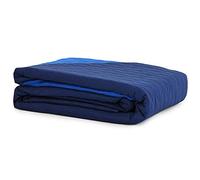 Angel's Collection Copriletto Trapuntato Trapuntino Bicolore per Letto Singolo Una Piazza M608 Blu-Royal INTIMOEGIDIO