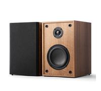 ANGELS HORN Altoparlanti da scaffale Bluetooth 5.2 Attivi Near Field 2.0 Stereo, 60W RMS con Ingresso Linea Ausiliaria, Telecomando, 2 Vie e Finitura Minimalista Legno