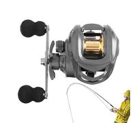 Angelset - Carbonrute und Spinnrolle, Einsteigerausrüstung inklusive Schnur | Leicht und komfortabel Reise-Baitcastruten-Set, leichtes Kunstköder-Set für Angler im Salzwasser- und Süßwasserbereich