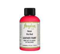 Angelus acrilico pelle vernice - 4oz-neon Rio rosso