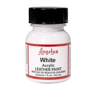 Angelus, colorante acrilico per pelle, da 29,5 ml (etichetta in lingua italiana non garantita) Bianco bianco