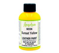 Angelus, Colore acrilico per pelle, 29,5 ml/ Tinta acrilica Angelus, per pelle, Giallo (Tramonto giallo/giallo tramonto), 118ml