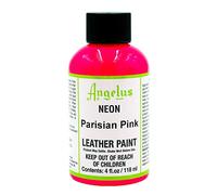 Angelus, Colore acrilico per pelle, 29,5 ml/ Tinta acrilica Angelus, per pelle, Multicolore (Parigi rosa/Parigi rosa.), 118ml