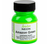 Angelus, Colore acrilico per pelle, 29,5 ml/ Tinta acrilica Angelus, per pelle, Neon Amazonasgrìn, 29,5ml