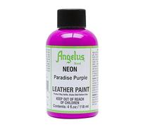 Angelus, Colore acrilico per pelle, 29,5 ml/ Tinta acrilica Angelus, per pelle, Neon Paradise Purple, 118ml