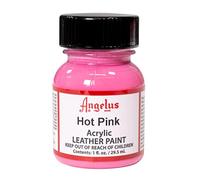Angelus, Colore acrilico per pelle, 29,5 ml/ Tinta acrilica Angelus, per pelle, Rosa acceso., 1 Oz Standard