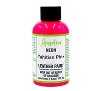 Angelus, Colore acrilico per pelle, 29,5 ml/ Tinta acrilica Angelus, per pelle, Rosa fosforescente., 118ml