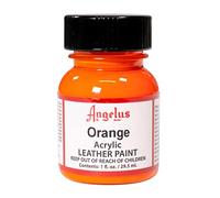 Angelus - Colore Acrilico per Pelle, Colore: Arancione., 1 Oz Standard
