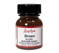 Angelus - Colore Acrilico per Pelle, Marrone, 1 Oz Standard