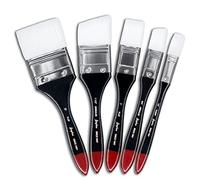 Angelus Jumbo Pack - Set di 5 pennelli per miscelazione, pittura, mobili, tela, pareti e murales