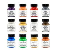 Angelus Kit di pittura acrilica in pelle per abbinare scarpe da ginnastica, scarpe, cappelli, giacche, borse, metallizzati e perlescenti, set da 12 pezzi