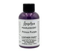 Angelus Leather Paint Pearlescent Prince Purple, 4 ounce jar (733-01-453)