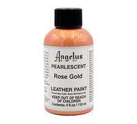 Angelus Leather Paint Pearlescent Rose Gold, 4 ounce jar (733-01-456)