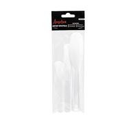 Angelus Set di 3 spatole per artisti, in plastica resistente, per mescolare, spalmare, dipingere e riempire