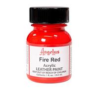 Angelus - Vernice acrilica per pelle 1 Ounce Rosso (Fire Red)