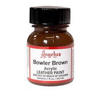Angelus - Vernice acrilica per pelle, 29,5 ml, colore marrone Bowler