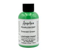 Angelus Vernice acrilica per pelle, vernice perlescente (118 ml, verde smeraldo)
