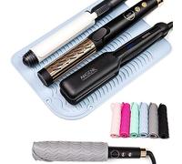 ANGENIL Grande Tappetino Custodia Porta in Silicone Resistente al Calore per Ferro Arricciacapelli, per Bigodini Spazzola Rotante Automatico, Onde Piastra Piastre a Vapore per Capelli Professionale