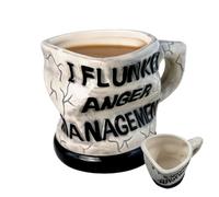 Anger Management Mug | Inspirational Ceramic Tea Cup - Novelty Beverage for Water Drinking, Ideal Wine, Milk, Hot Cocoa