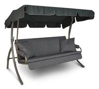 Angerer Dondolo Hollywood Trend - Altalena per sedersi, sdraiarsi e rilassarsi, con funzione letto, facile da montare, Made in Germany, federe lavabili, grigio chiaro