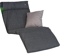 Angerer Freizeitmöbel GmbH Cuscino per dondolo Hollywood, 1 posto, Swing Smart, adatto per molti altalene da 1 posto, con poggiapiedi, prodotto in Germania, colore: grigio