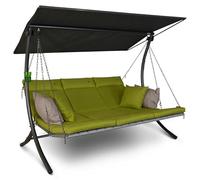 Angerer Freizeitmöbel GmbH Dondolo Hollywood Luxus Smart - Dondolo da giardino Made in Germany - altalena per sedersi, sdraiarsi e rilassarsi, con funzione letto - facile da montare (verde chiaro)