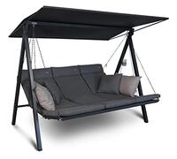 Angerer Freizeitmöbel GmbH Dondolo Lounge Smart grigio | Dondolo da giardino Made in Germany, altalena per sedersi, sdraiarsi e rilassarsi, con funzione letto, facile da montare