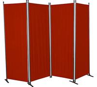 Angerer Freizeitmöbel GmbH Paravento 4 pezzi Swingtex bordò