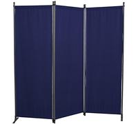 Angerer - Paravento 3 Pezzi in PE, Blu, 165 x 2 x 165 cm, 630/006/04