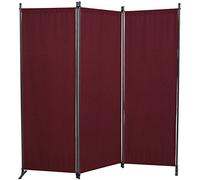 Angerer - Paravento 3 Pezzi in PE, Bordeaux, 165 x 2 x 165 cm, 630/006/07